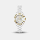 Sage Aqua Men Quartz White Dial Analog Ceramic Watch 1502850