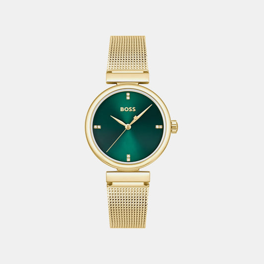 Rosehill Women Quartz Green Dial Analog Stainless Steel Watch 1502855