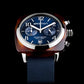 Clubmaster Classic Men Quartz Blue Dial Chronograph NATO Watch 15140.SA.T.9.NNB