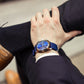 Clubmaster Classic Men Quartz Blue Dial Chronograph NATO Watch 15140.SA.T.9.NNB