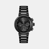 One Men Quartz Black Dial Chronograph Stainless Steel Watch 1514001