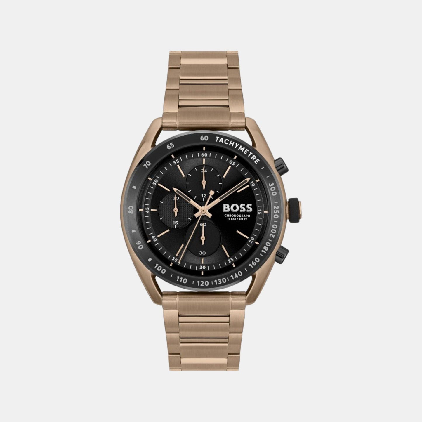 Center Court Men Quartz Black Dial Chronograph Stainless Steel Watch 1514027