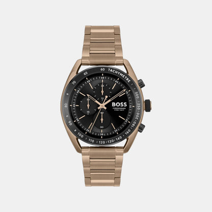 Center Court Men Quartz Black Dial Chronograph Stainless Steel Watch 1514027