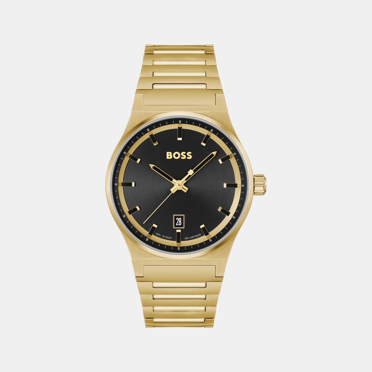 Candor Men Quartz Black Dial Analog Stainless Steel Watch 1514077