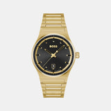 Candor Men Quartz Black Dial Analog Stainless Steel Watch 1514077