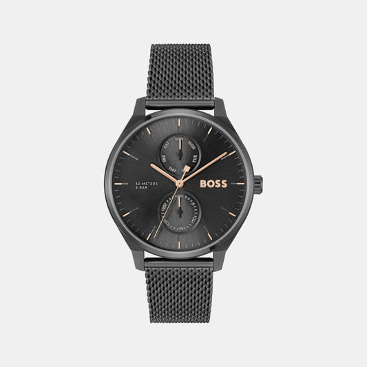 Tyler Men Quartz Black Dial Chronograph Stainless Steel Watch 1514105