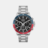 Troper Men Quartz Black Dial Chronograph Stainless Steel Watch 1514108