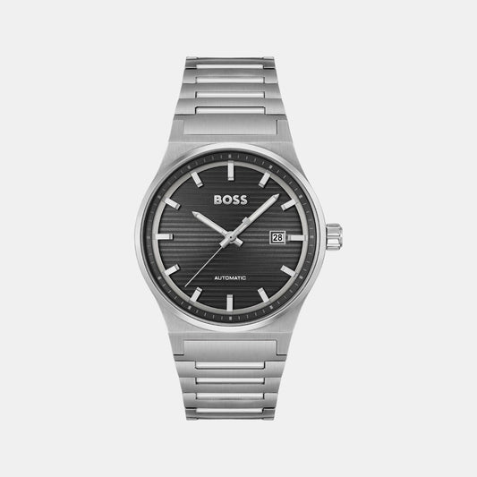 Candor Men Quartz Black Dial Analog Stainless Steel Watch 1514117