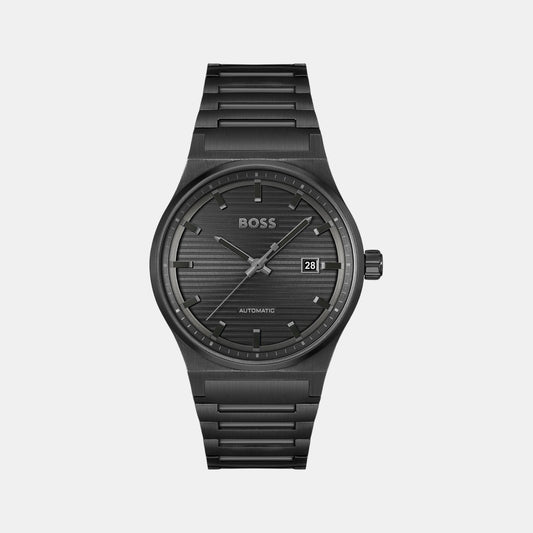 Candor Men Quartz Black Dial Analog Stainless Steel Watch 1514120