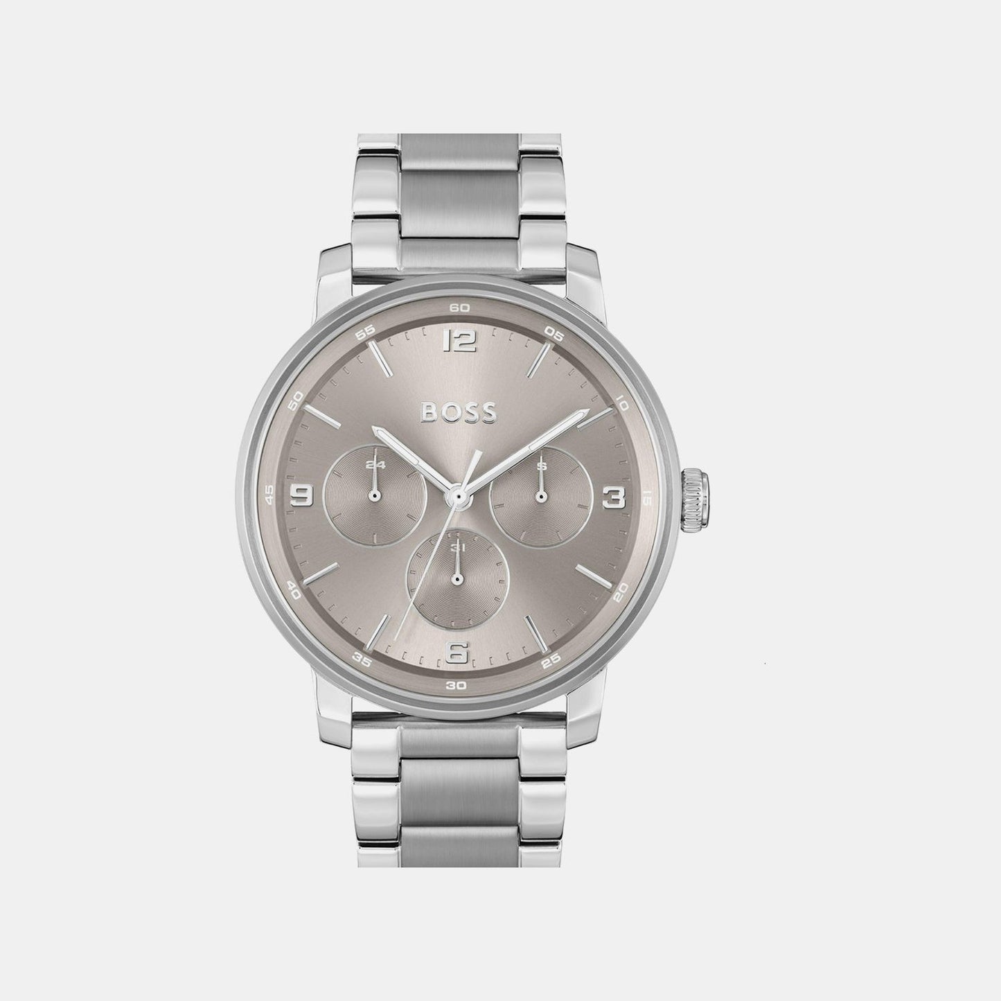 Contender Men Quartz Grey Dial Multi-Function Stainless Steel Watch 1514127