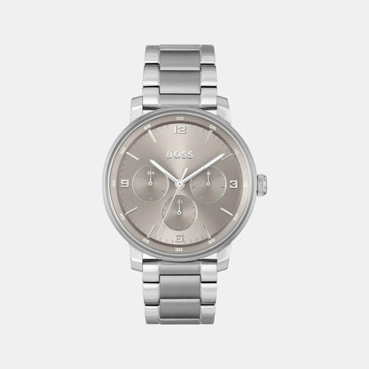 Contender Men Quartz Grey Dial Multi-Function Stainless Steel Watch 1514127