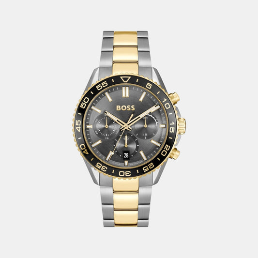 Runner Men Quartz Grey Dial Chronograph Stainless Steel Watch 1514144