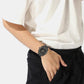 Skytraveller Men Quartz Black Dial Chronograph Stainless Steel Watch 1514150