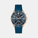 Runner Men Quartz Blue Dial Chronograph Silicone Watch 1514169
