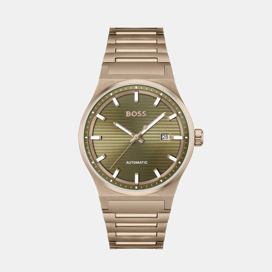 Candor Men Automatic Green Dial Analog Stainless Steel Watch 1514184