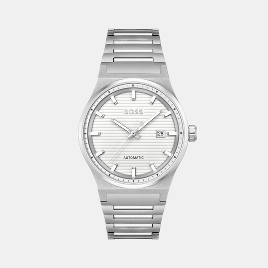 Candor Men Automatic White Dial Analog Stainless Steel Watch 1514186