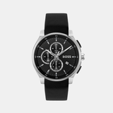 Peak 2.0 Men Quartz Black Dial Chronograph Leather Watch 1514188