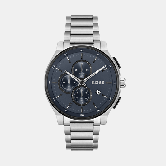 Peak 2.0 Men Quartz Blue Dial Chronograph Stainless Steel Watch 1514189