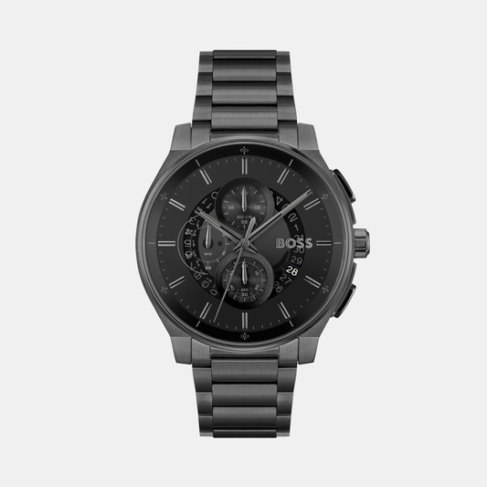 Peak 2.0 Men Quartz Black Dial Chronograph Stainless Steel Watch 1514192