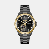 Troper Men Automatic Black Dial Analog Stainless Steel Watch 1514203