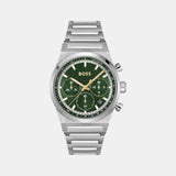 Candor Chrono Men Quartz Green Dial Chronograph Stainless Steel Watch 1514220