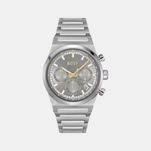 Candor Chrono Men Quartz Grey Dial Chronograph Stainless Steel Watch 1514221