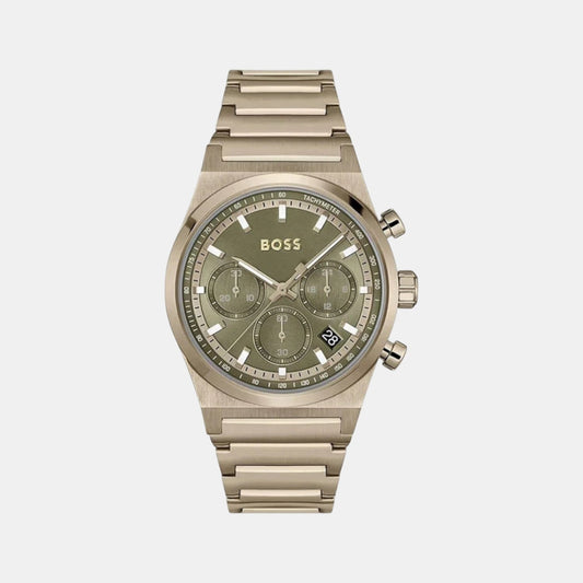 Candor Chrono Men Quartz Green Dial Chronograph Stainless Steel Watch 1514222