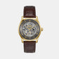Principle Skeleton Men Automatic Grey Dial Analog Leather Watch 1514235