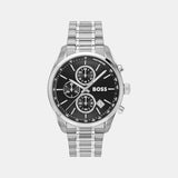Grand Prix 44 Men Quartz Black Dial Chronograph Stainless Steel Watch 1514251