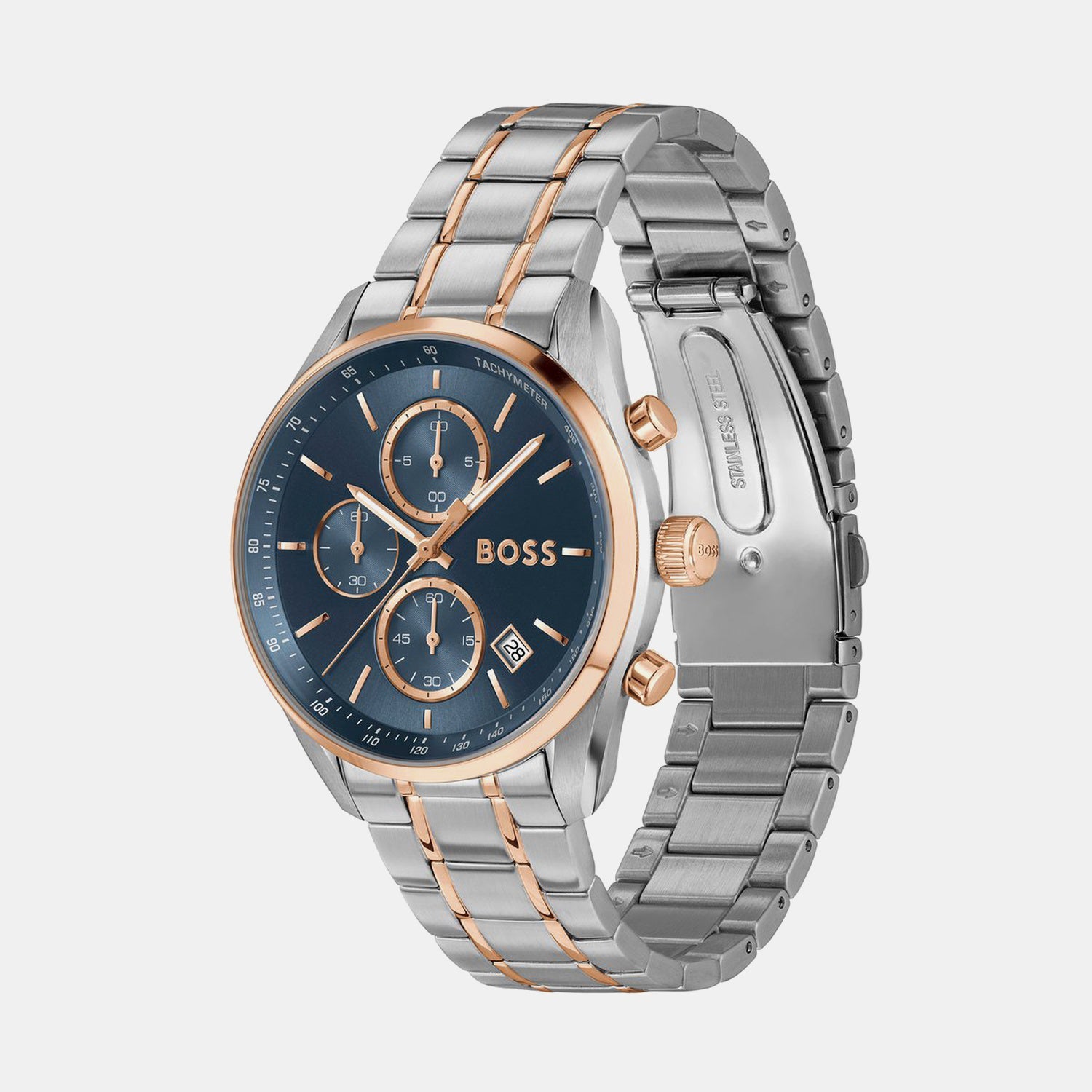 Grand Prix 40 Men Quartz Blue Dial Chronograph Stainless Steel Watch 1514260
