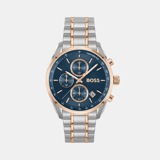 Grand Prix 40 Men Quartz Blue Dial Chronograph Stainless Steel Watch 1514260