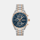 Grand Prix 40 Men Quartz Blue Dial Chronograph Stainless Steel Watch 1514260
