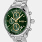 Grand Prix 40 Men Quartz Green Dial Chronograph Stainless Steel Watch 1514265
