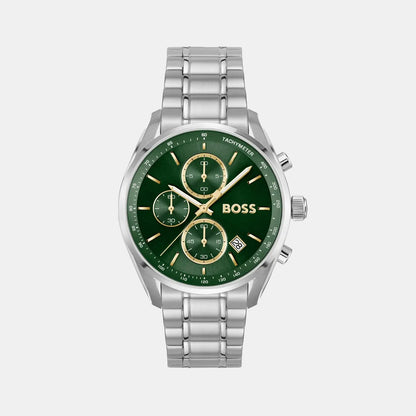 Grand Prix 40 Men Quartz Green Dial Chronograph Stainless Steel Watch 1514265
