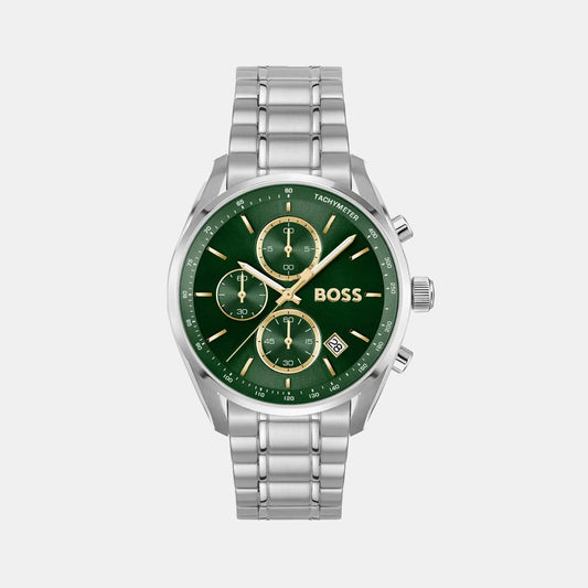 Grand Prix 40 Men Quartz Green Dial Chronograph Stainless Steel Watch 1514265