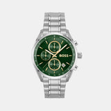 Grand Prix 40 Men Quartz Green Dial Chronograph Stainless Steel Watch 1514265
