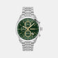 Grand Prix Men Quartz Green Dial Chronograph Stainless Steel Watch 1514266