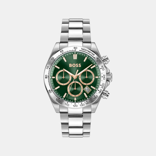 Hero 2.0 Men Quartz Green Dial Chronograph Stainless Steel Watch 1514268