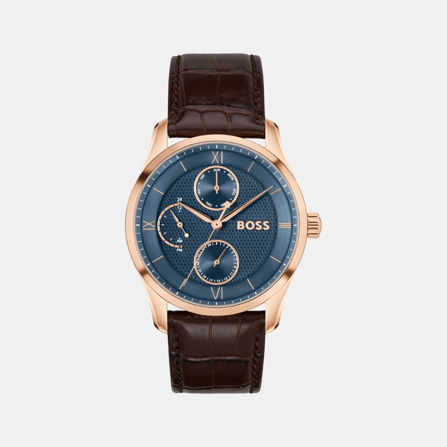 Principle Master Men Quartz Blue Dial Multi-Function Stainless Steel Watch 1514273