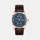 Principle Master Men Quartz Blue Dial Multi-Function Stainless Steel Watch 1514273