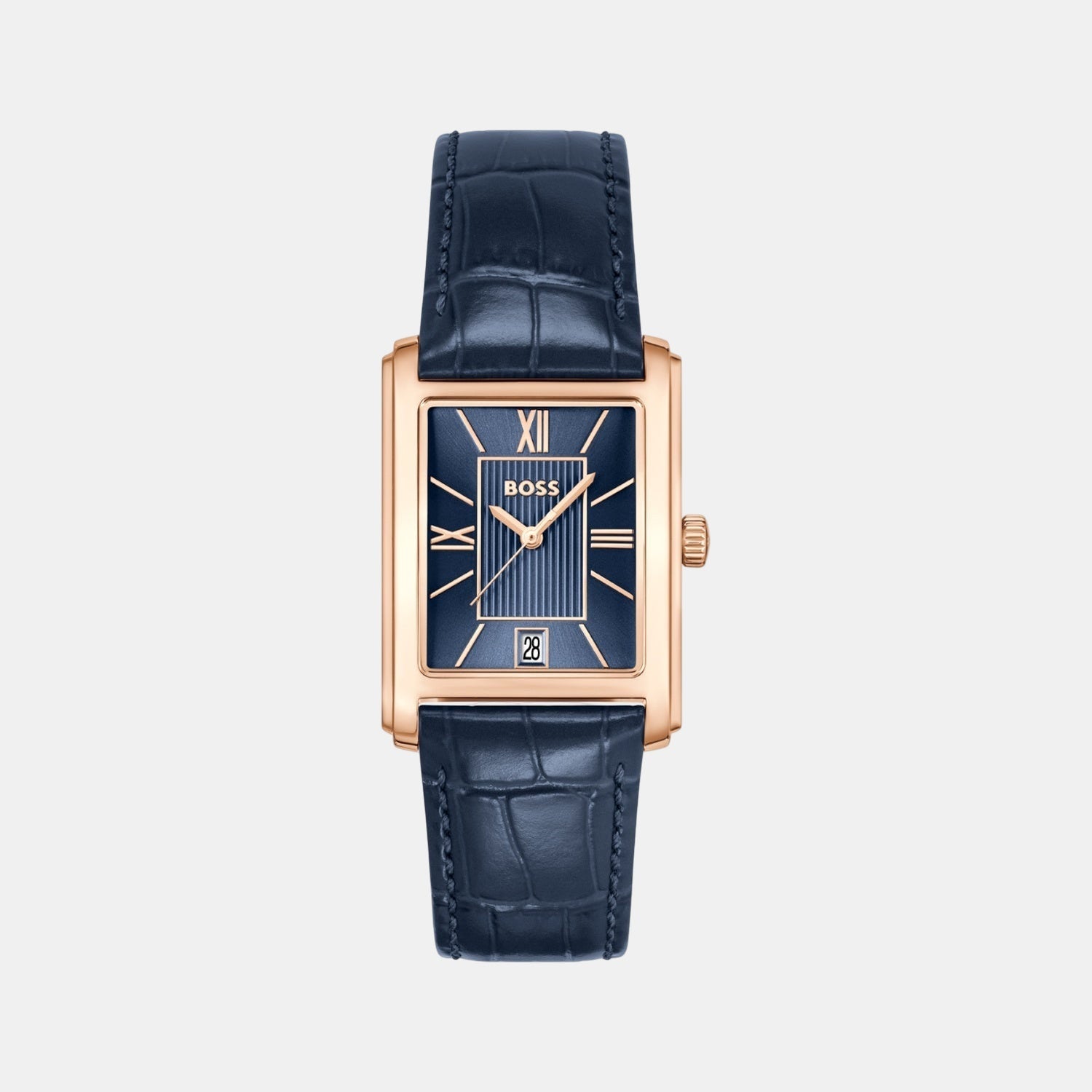 Principle Dress Men Quartz Blue Dial Analog Leather Watch 1514281