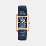 Principle Dress Men Quartz Blue Dial Analog Leather Watch 1514281