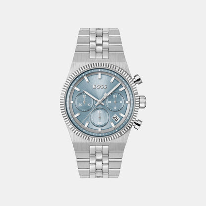 Candor Men Quartz Blue Dial Chronograph Stainless Steel Watch 1514306