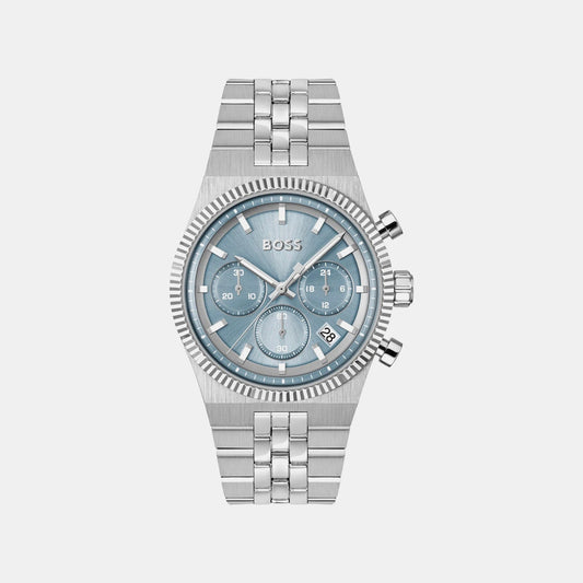 Candor Men Quartz Blue Dial Chronograph Stainless Steel Watch 1514306