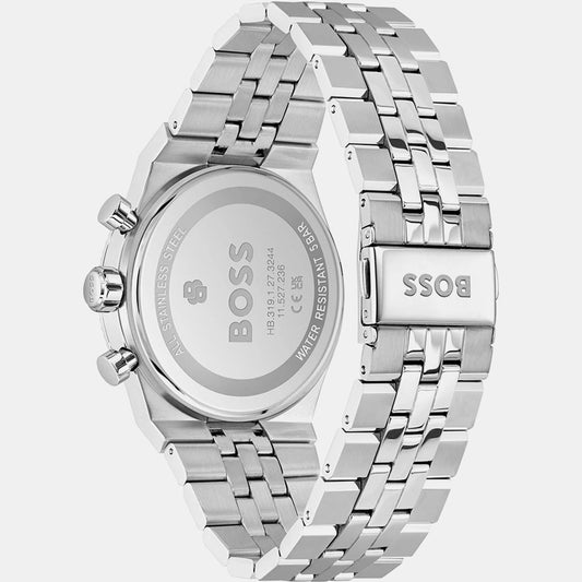 Candor Men Quartz Black Dial Chronograph Stainless Steel Watch 1514307