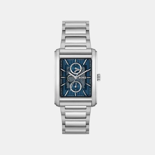 Principle Dress Men Quartz Blue Dial Multi-Function Stainless Steel Watch 1514318
