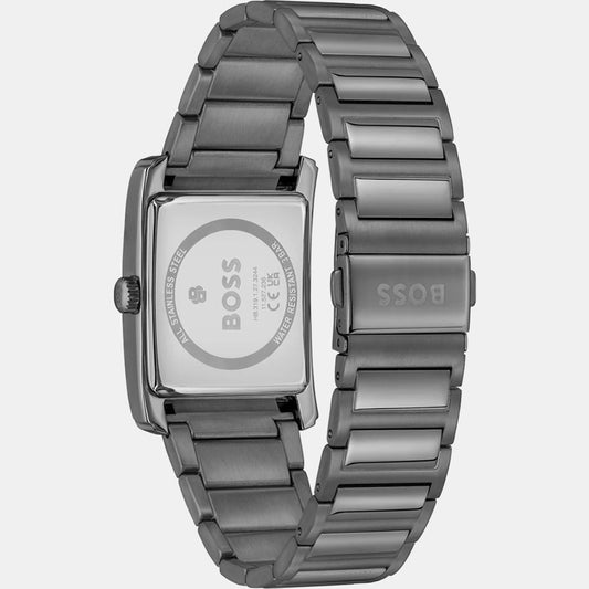 Principle Dress Men Quartz Grey Dial Multi-Function Stainless Steel Watch 1514319