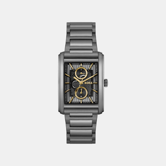 Principle Dress Men Quartz Grey Dial Multi-Function Stainless Steel Watch 1514319