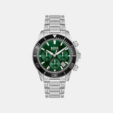 Sealiner Men Quartz Green Dial Chronograph Stainless Steel Watch 1514321