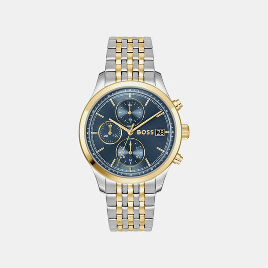 Stratus Men Quartz Blue Dial Analog Stainless Steel Watch 1514329